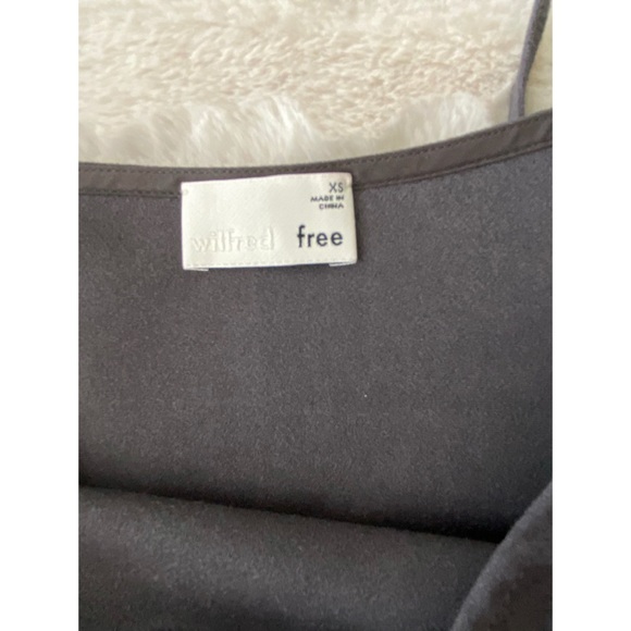Wilfred Free Suede-like Grey Dress. Size XS - Picture 3 of 4